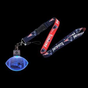 NFL New England Patriots  Football  3D Light Keychain and Lanyard Strap